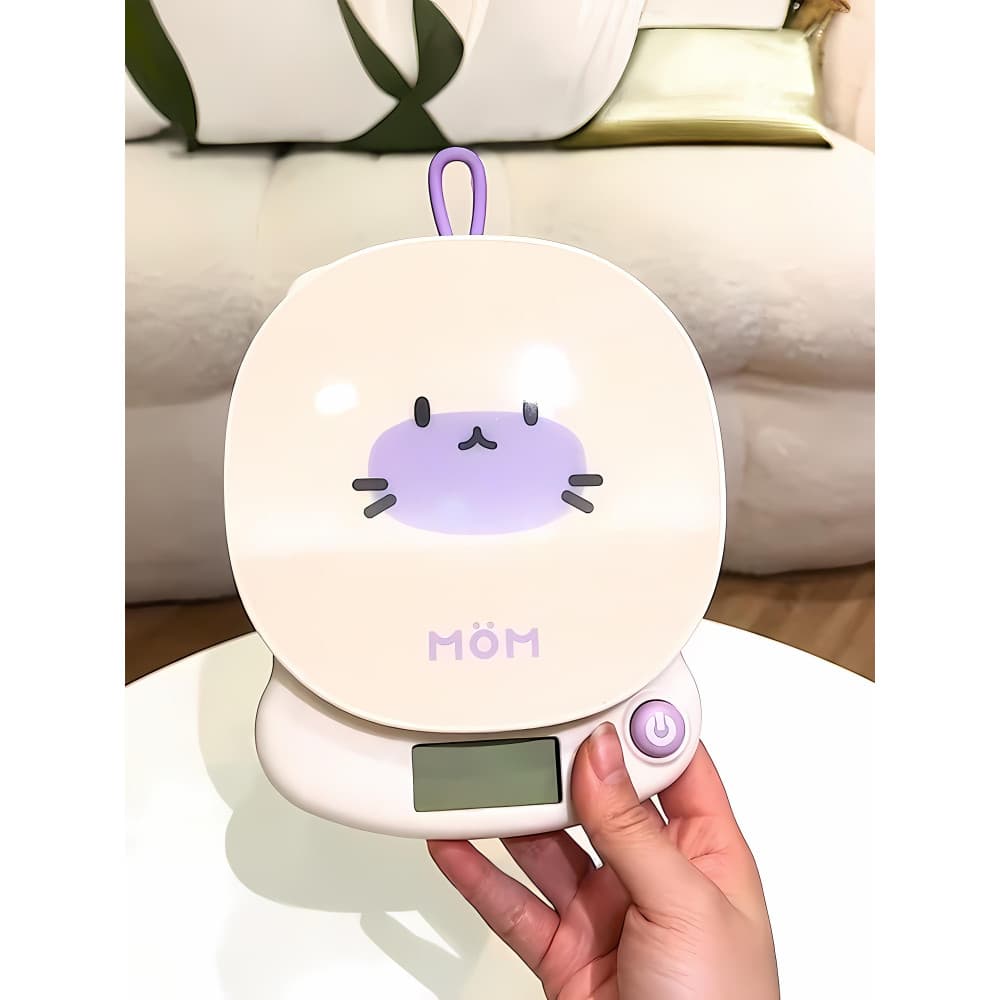 Gatinho ajuda você medição precisa!Balança eletrônica de precisão, pequena escala doméstica, alimentos assados, cozinha,