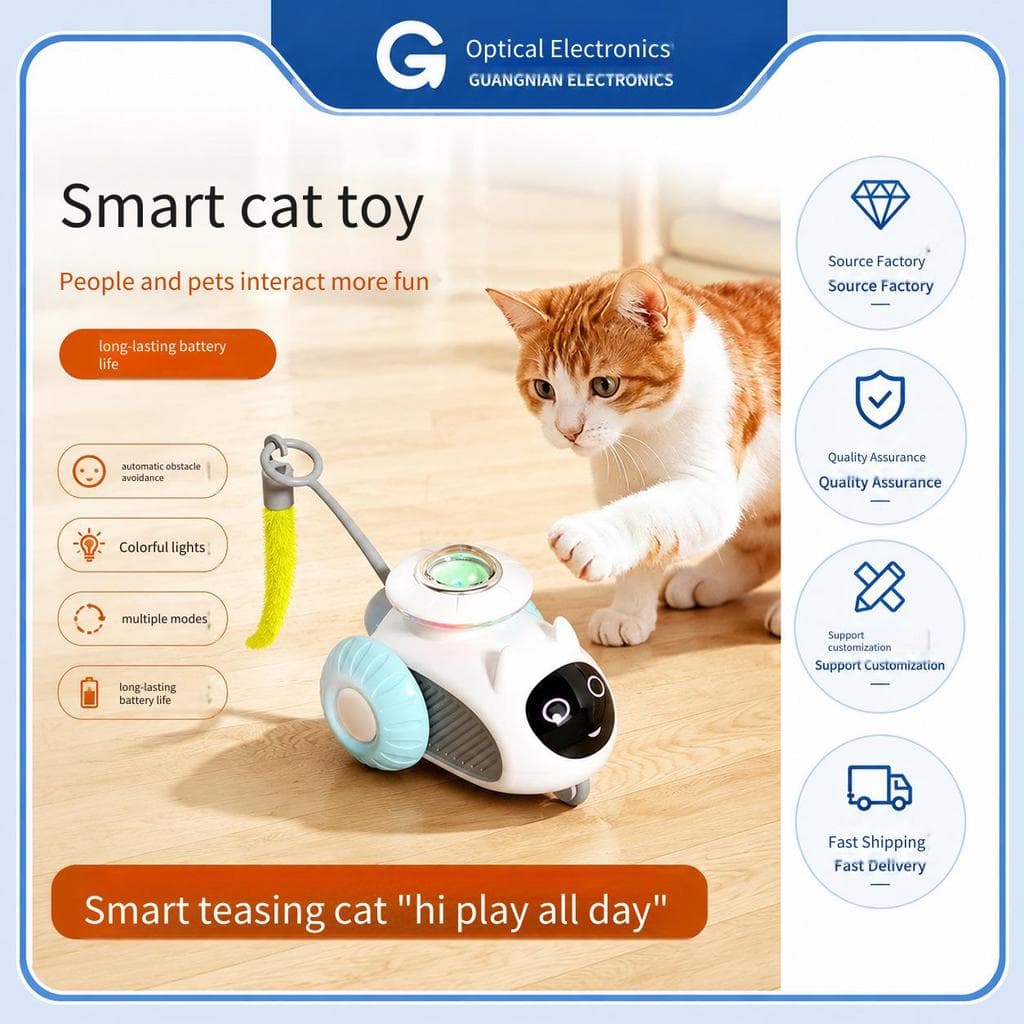 Gato brinquedo carro de controle remoto inteligente carro esportivo gatinho elétrico brinquedo auto-feliz tédio aliviar
