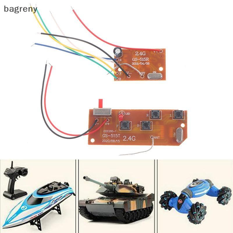 [bagreny] 2.4G 4CH RC Controle Remoto 27 Mhz Circuito PCB Transmissor Placa Receptora Com Antena Rádio Para Carro Tru BR