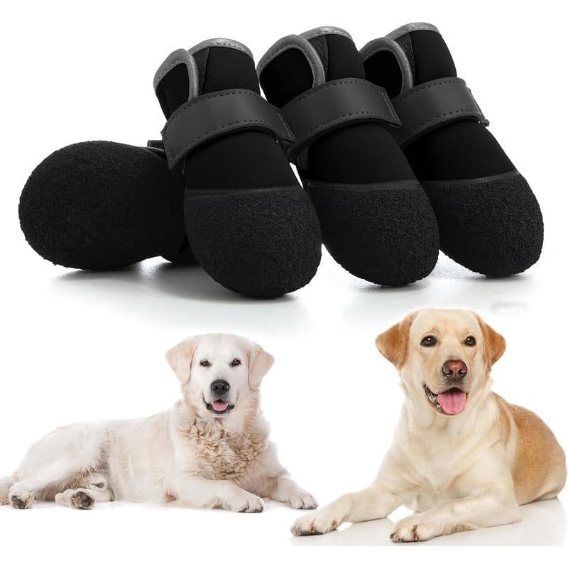 Sapatos Para Cães , Antiderrapantes Ao Ar Livre À Prova D'água Médios A Grandes 4 Unidades