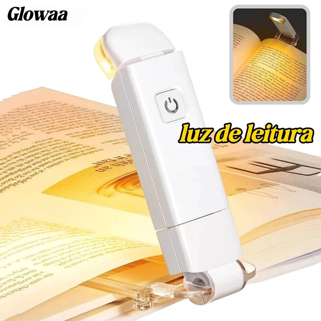 Luz De Leitura De Livros De Leds Brilho Ajustável USB Clip De Proteção Dos Olhos Portátil Bookmark Light