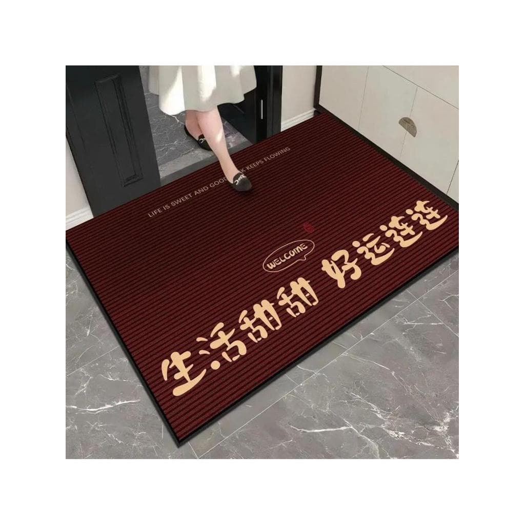 Tapete de entrada simples, entrada de entrada, resistente à sujeira, novo estilo chinês, entrada cheia de remoção de poe