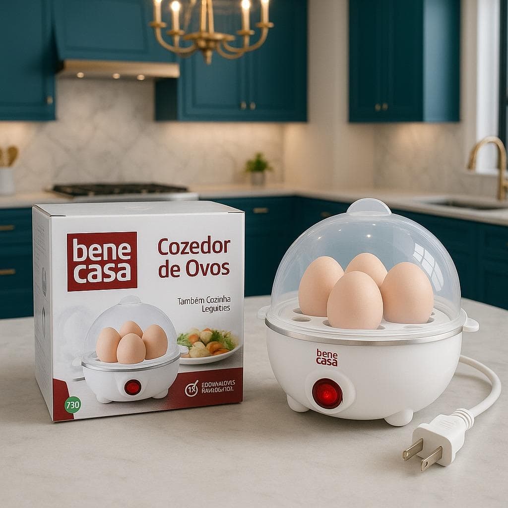 Cozedor de Ovos e Legumes em 3 Minutos Com Capacidade 7 Ovos 127/220 Volts
