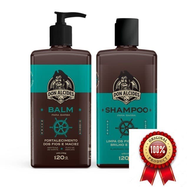 Kit Barba Shampoo e Balm Calico Jack Don Alcides Hidratante