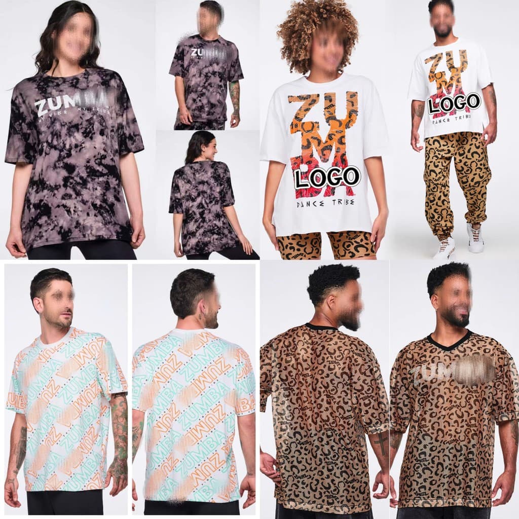 2026 novo estilo ZW esportes camiseta de manga curta versão solta Fitness leopardo impressão topo masculino feminino ver