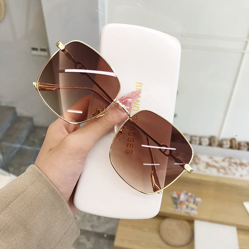 óculos de sol quadrado feminino oculos de sol óculos de sol feminino com proteção uv óculos feminino de sol Metal quadra