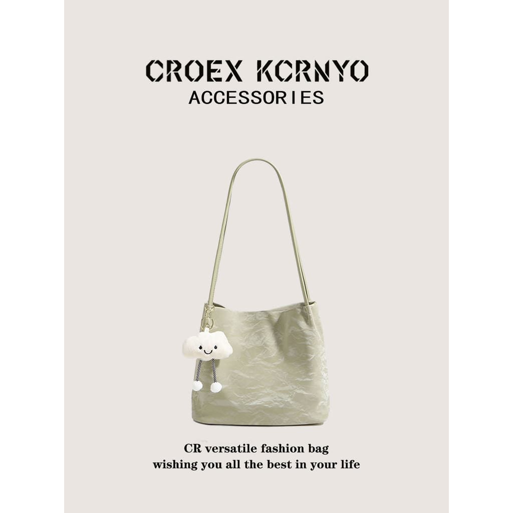 bolsa feminina bolsa transversal feminino CROEX KRNYO Bolsa Tote de textura de alta qualidade feminina verão 2026 novo e
