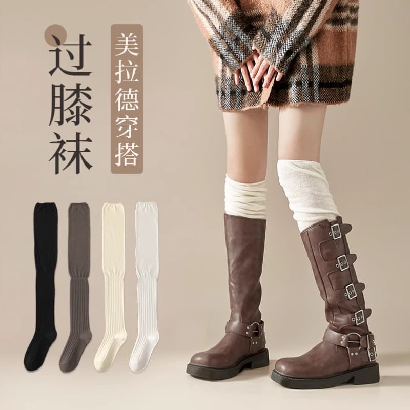 Meias acima do joelho femininas meias de outono mulheres grávidas Leggings calças primavera confinamento meias altas mei