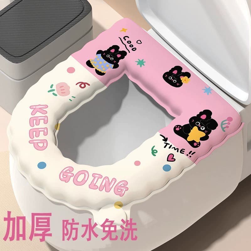 Almofada de vaso sanitário de EVA quatro estações Universal 2025 novo estilo à prova d'água bonito desenho animado almof