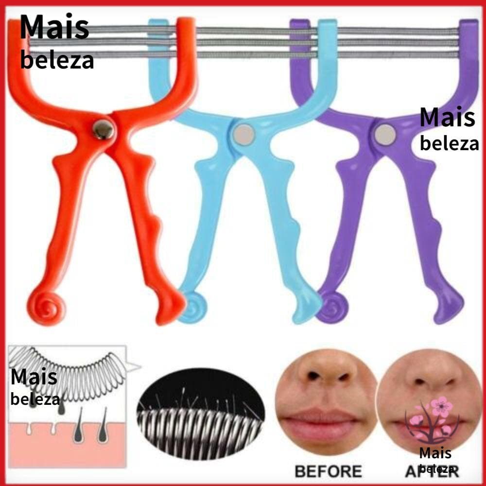 Removedor De Pêlos Faciais , Remoção Eficaz Portátil Segura Corporais , Depilador Facial De Aço Inoxidável