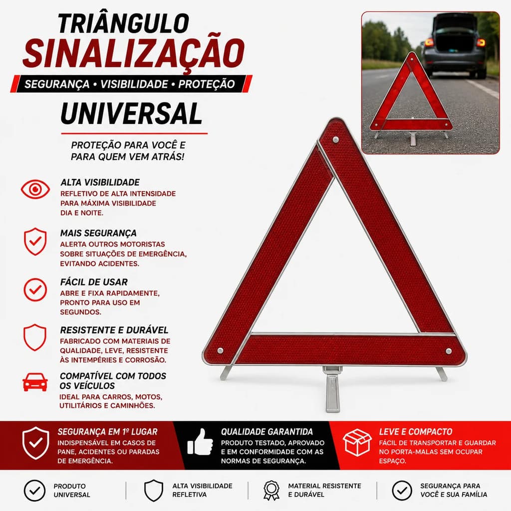 Triângulo Sinalização Universal