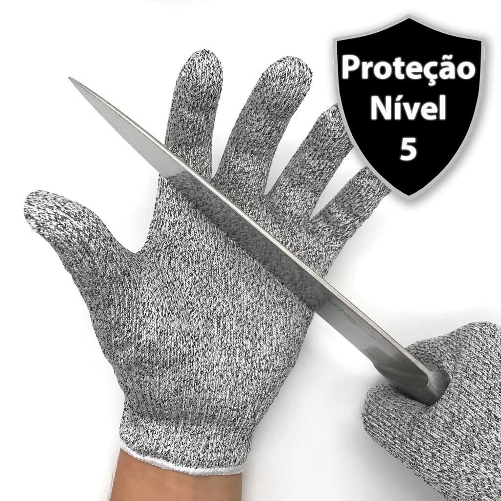 Par de Luvas Anti-corte - Proteção Profissional Resistentes e Seguras Cherry