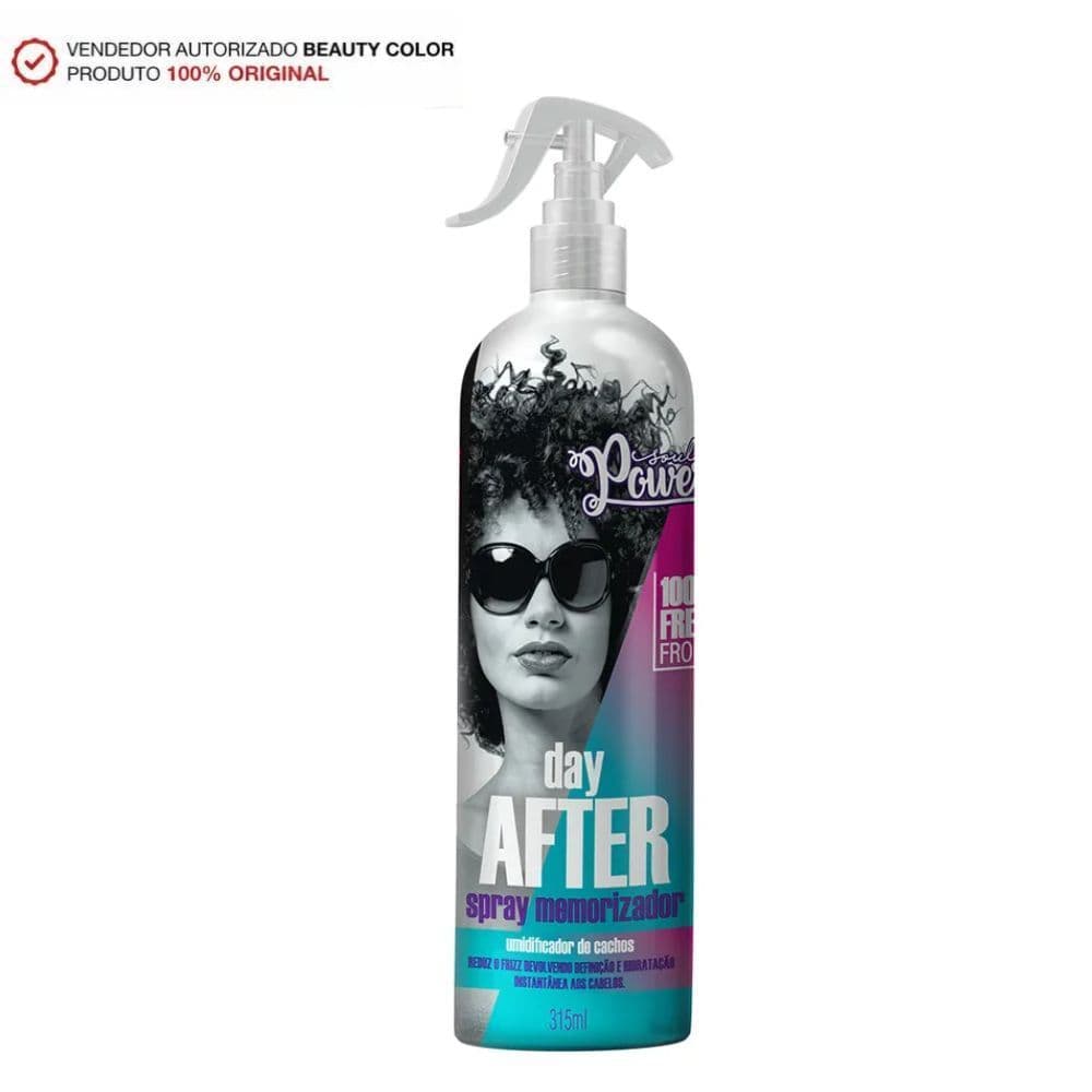 Umidificador Day After Spray Soul Power 315ml - Cachos renovados, definidos e hidratados no Day After!