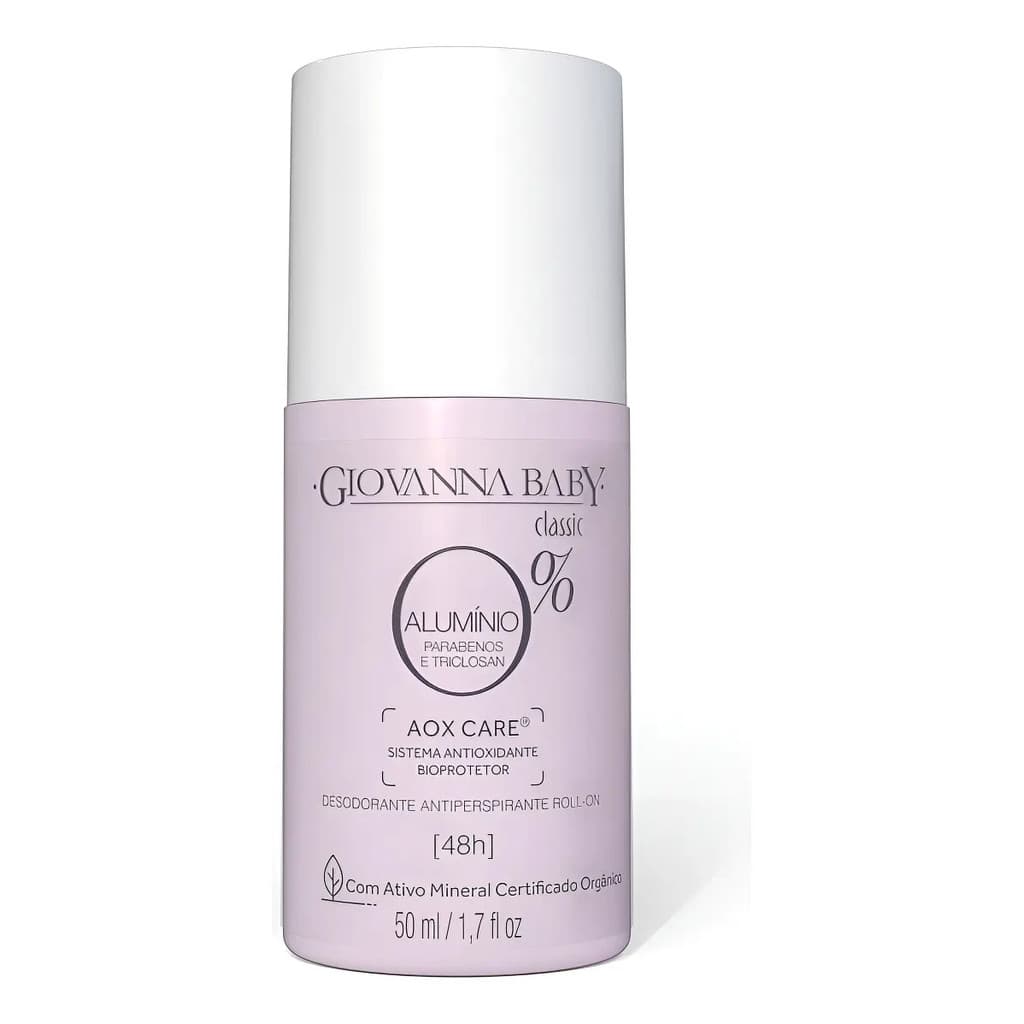 Desodorante Roll-on Giovanna Baby Classic Sem Alumínio 50ml