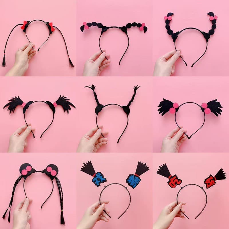 Mulheres Halloween Tecido Bandana Bonito Abóbora Cabelo Hoop Engraçado Festa Grampos De Cosplay Adereços Doce Acessórios