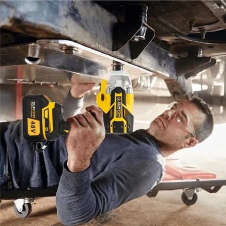 Parafusadeira furadeira Chave De Impacto Brushless 320Nm 1/2 02 Bateria Lítio 48v Bivolt