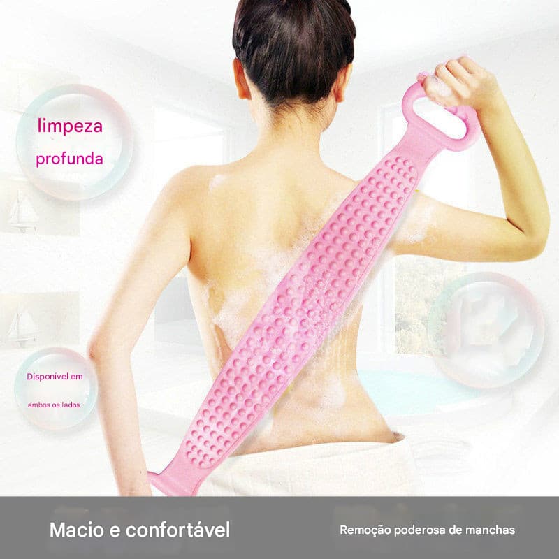 Esponja de massagem de Silicone escova banho rosto lavagem bucha de corpo inteiro esfoliante