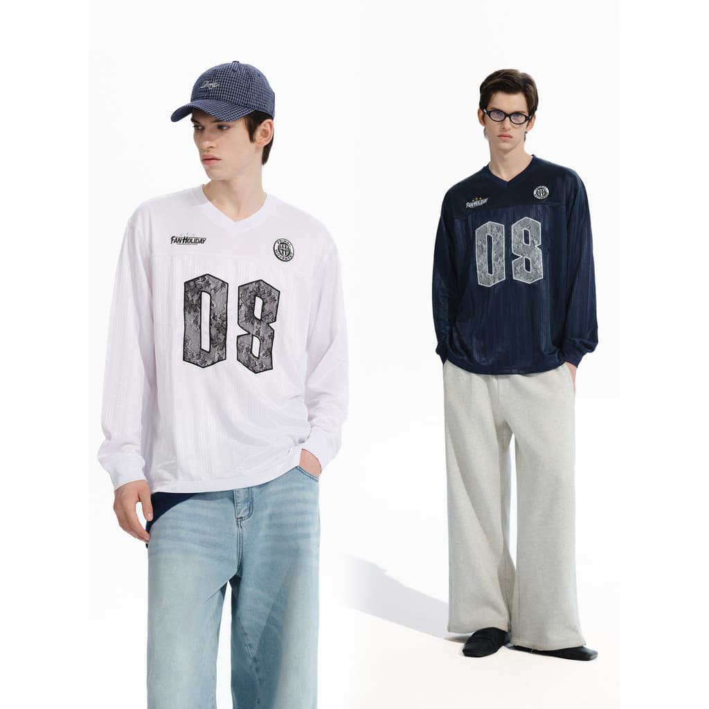 P PSO Marca Roupas Masculinas Roupas Femininas [Esportes Retro] Com Decote Em V Listrado Jacquard Camiseta Masculina De