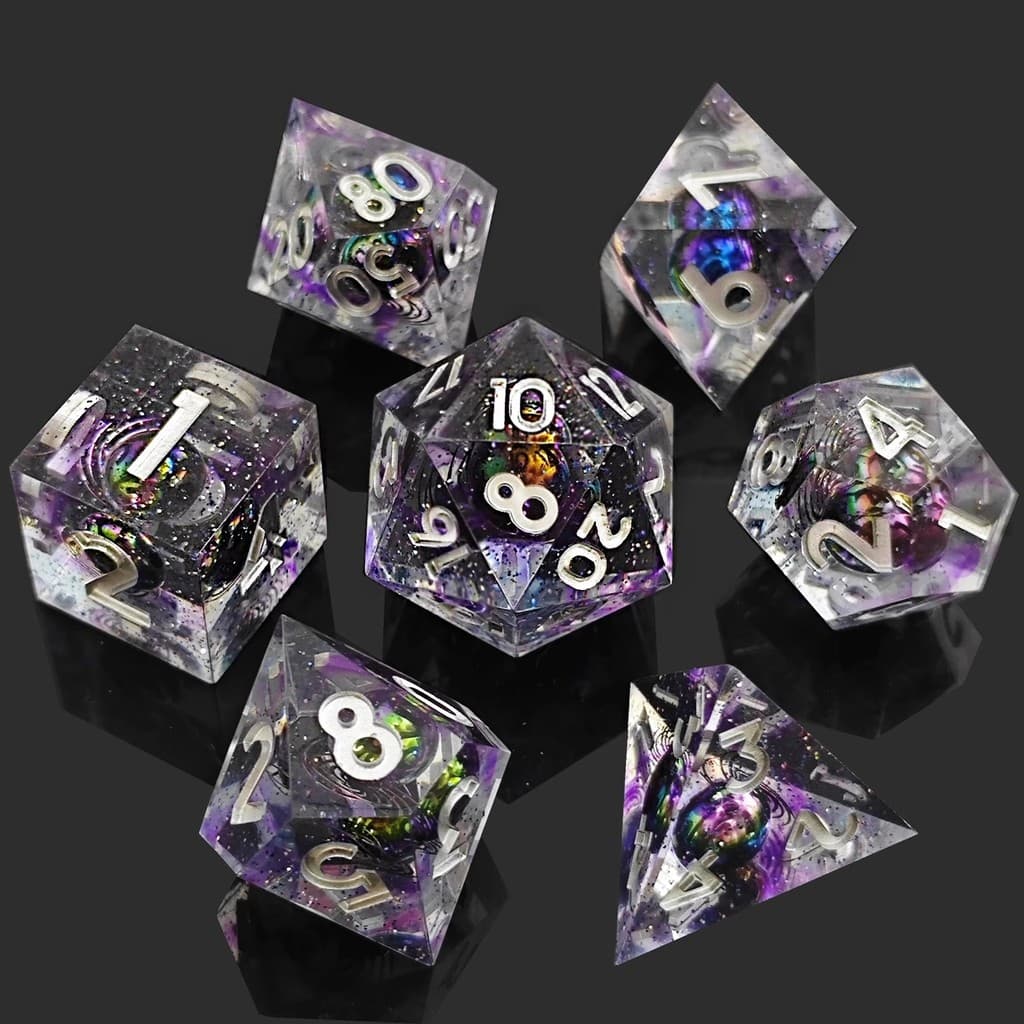 Resina planeta dados correndo grupo masmorras e dragões dados D20 novo estilo Role-Playing dnd dados COC dados