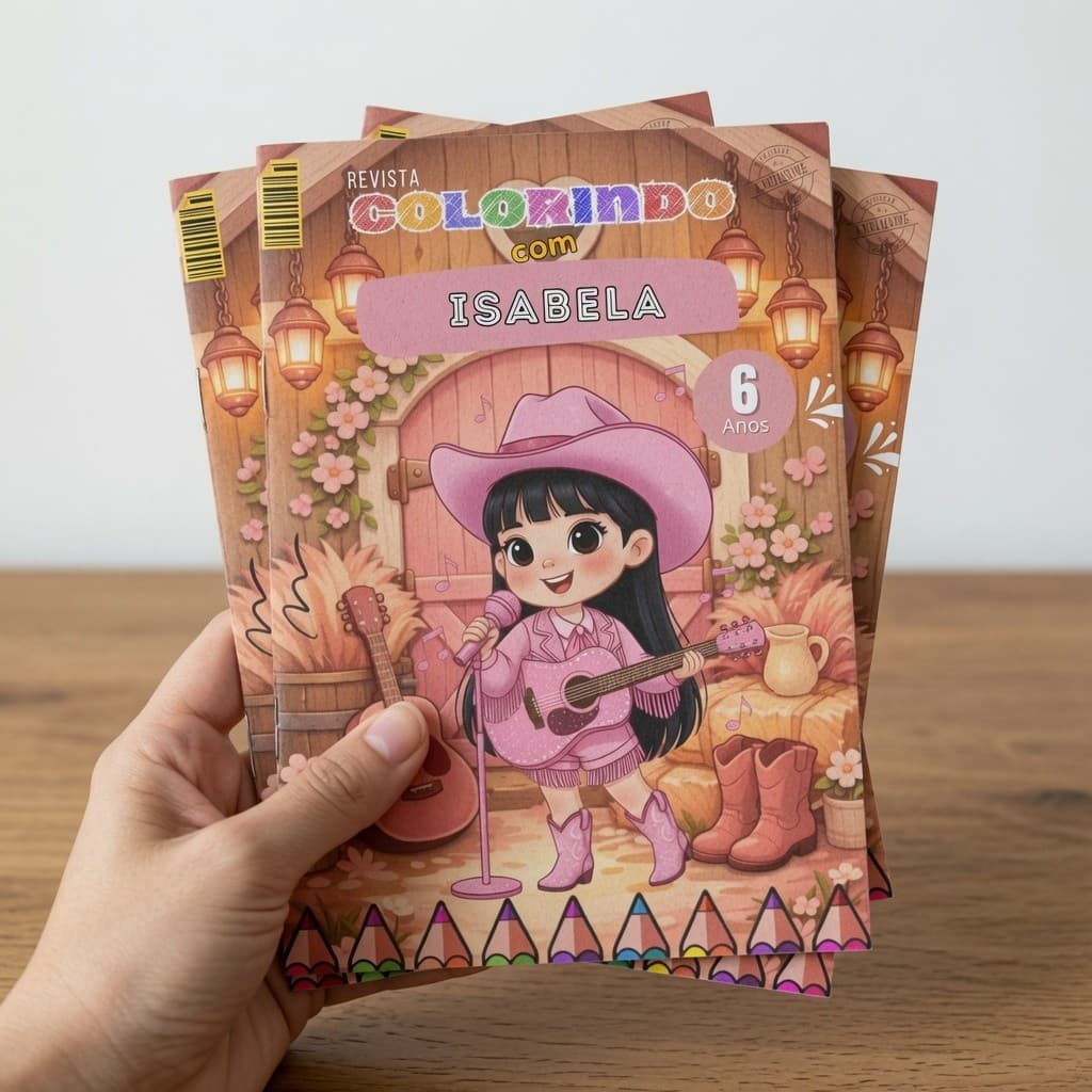 Kit 10 20 30 40 50 Revistinha Livro de Colorir Infantil Lembrancinha DESENHO BOIADEIRA ANA CASTELA BOIADEIRINHA livrinho