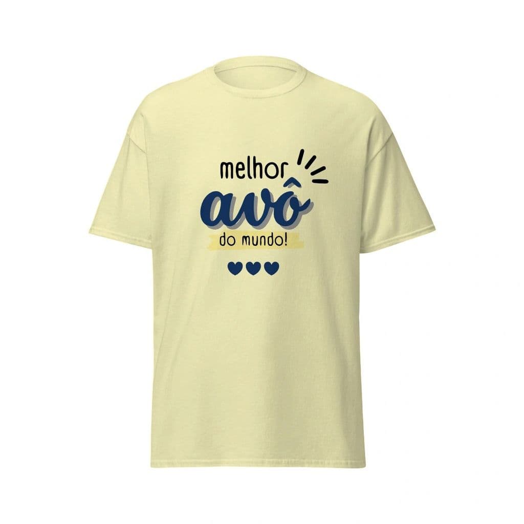 Camisa masculina Dia dos Avós Melhor Avô do Mundo