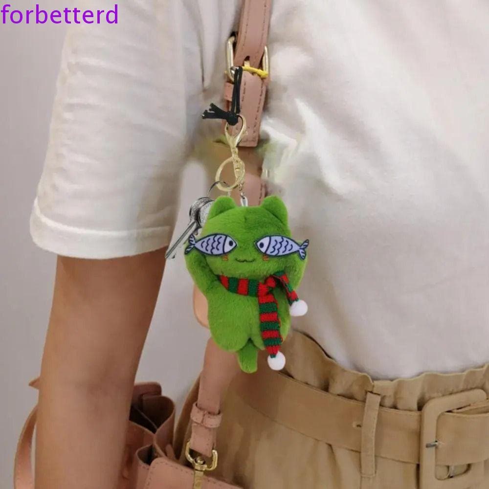 Chaveiro De Gato Bem Costurado FORBETTERD , Pelúcia Com Olhos De Peixe , Boneca De Gatinho De Desenho Animado , Joias