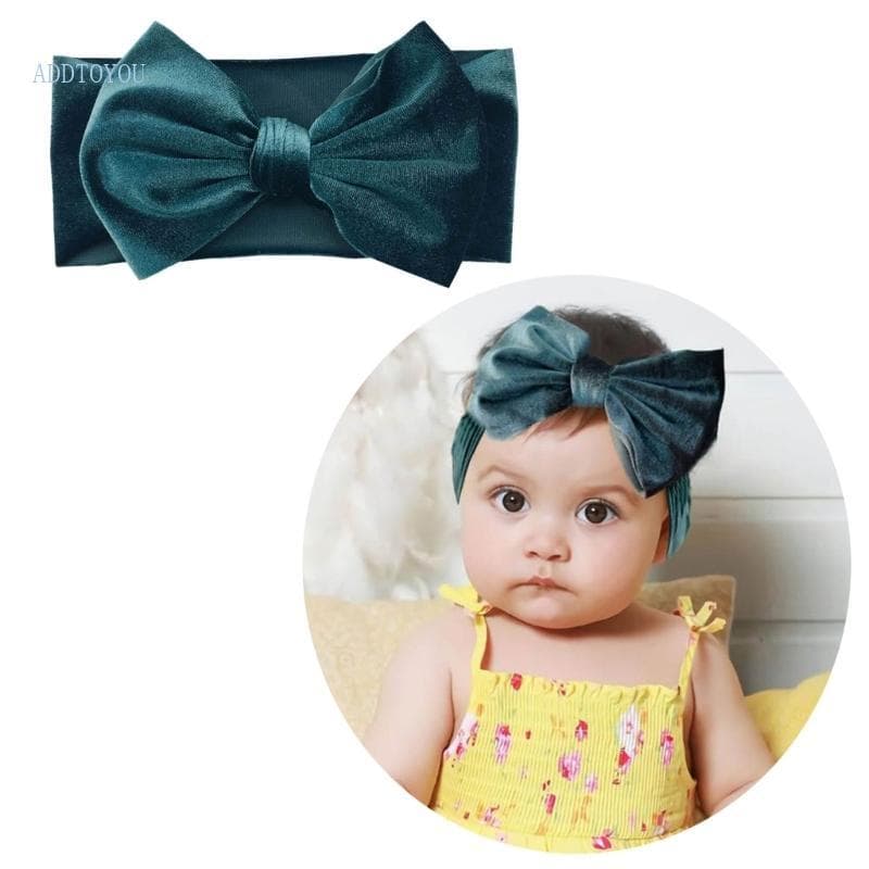 Time 3 Pcs Bowknot Headwear Macio Elástico Turbante Acessórios Para Cabelo Infantil