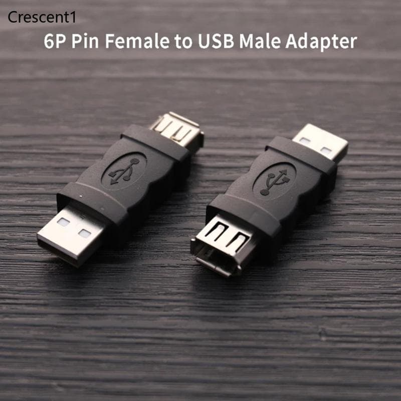Crescent1 1394 6 Pinos Para Adaptador USB Fêmea Conversor Leitor Música Cabeça Conectores Computa