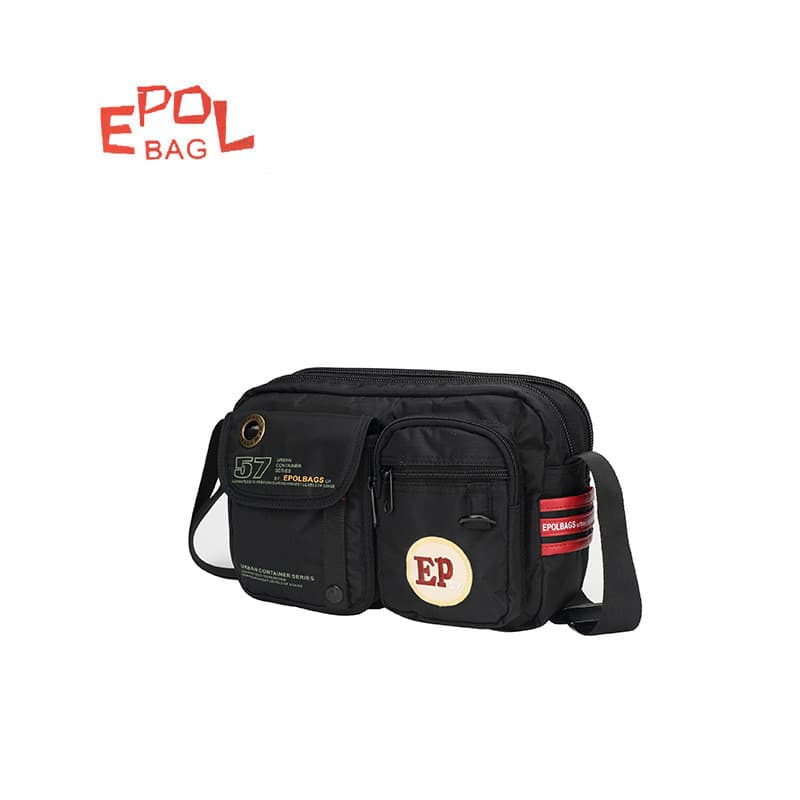 Epol epol Oxford pano masculino feminino bolsa de ombro Crossbody versão Horizontal moda à prova dwaterproof água náilon