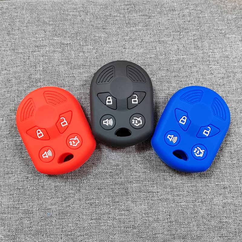 Adequado para Ford Raptor saco protetor de controle remoto reto afiado mundo Transit conectar Silicone chave capa