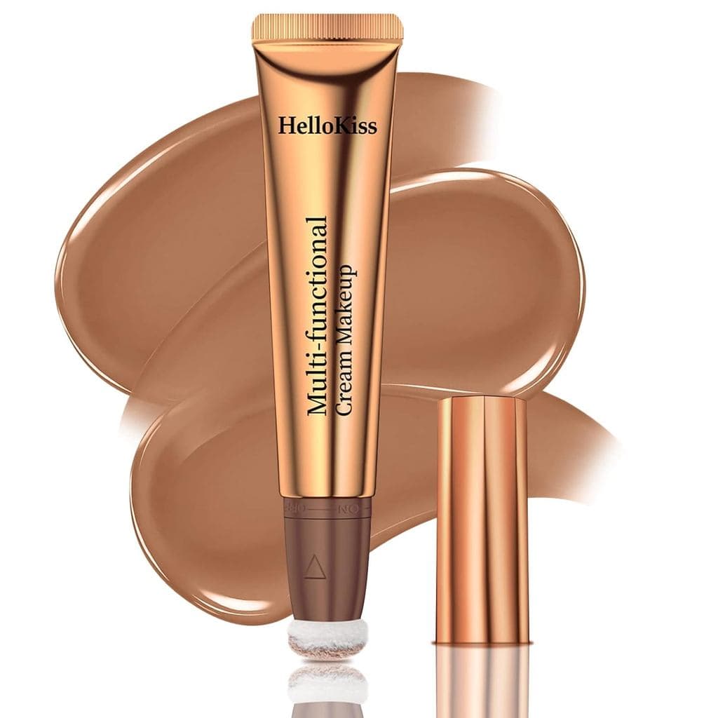 Bastão de Contorno Líquido para Beleza, Bastão de Contorno Líquido Cremoso, Bastão de Bronzer Matte com Aplicador de Alm