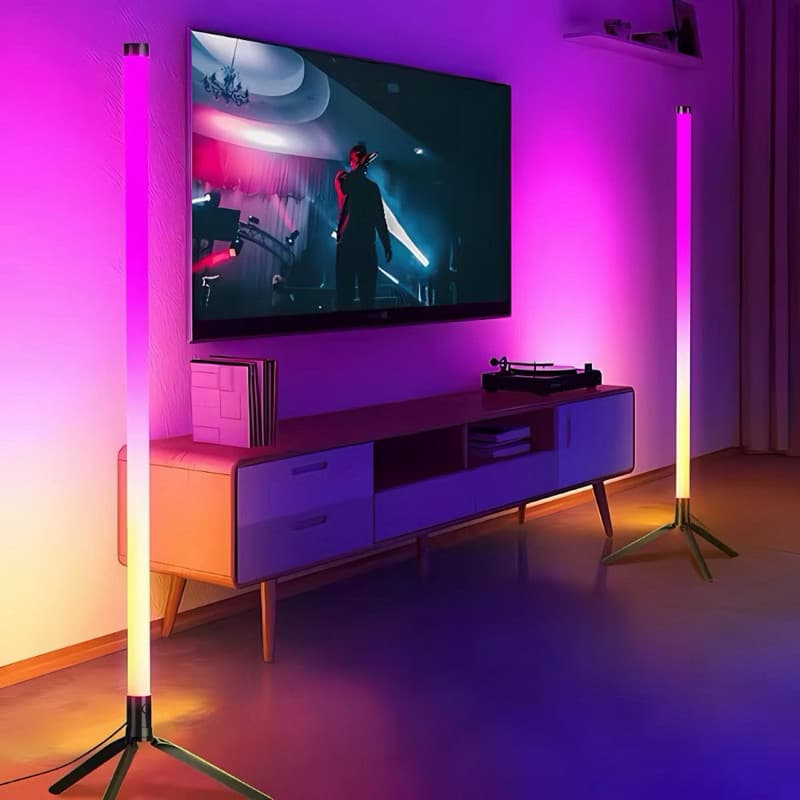 Luminária de Chão LED RGB 16 Cores • Controle Remoto • Modo Música • luminação Decorativa