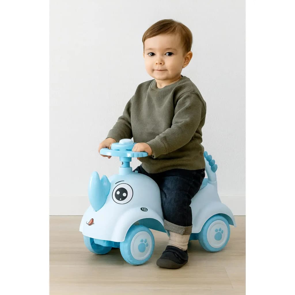 Triciclo Andador Infantil Rinoceronte Azul - Unitoys Azul-claro