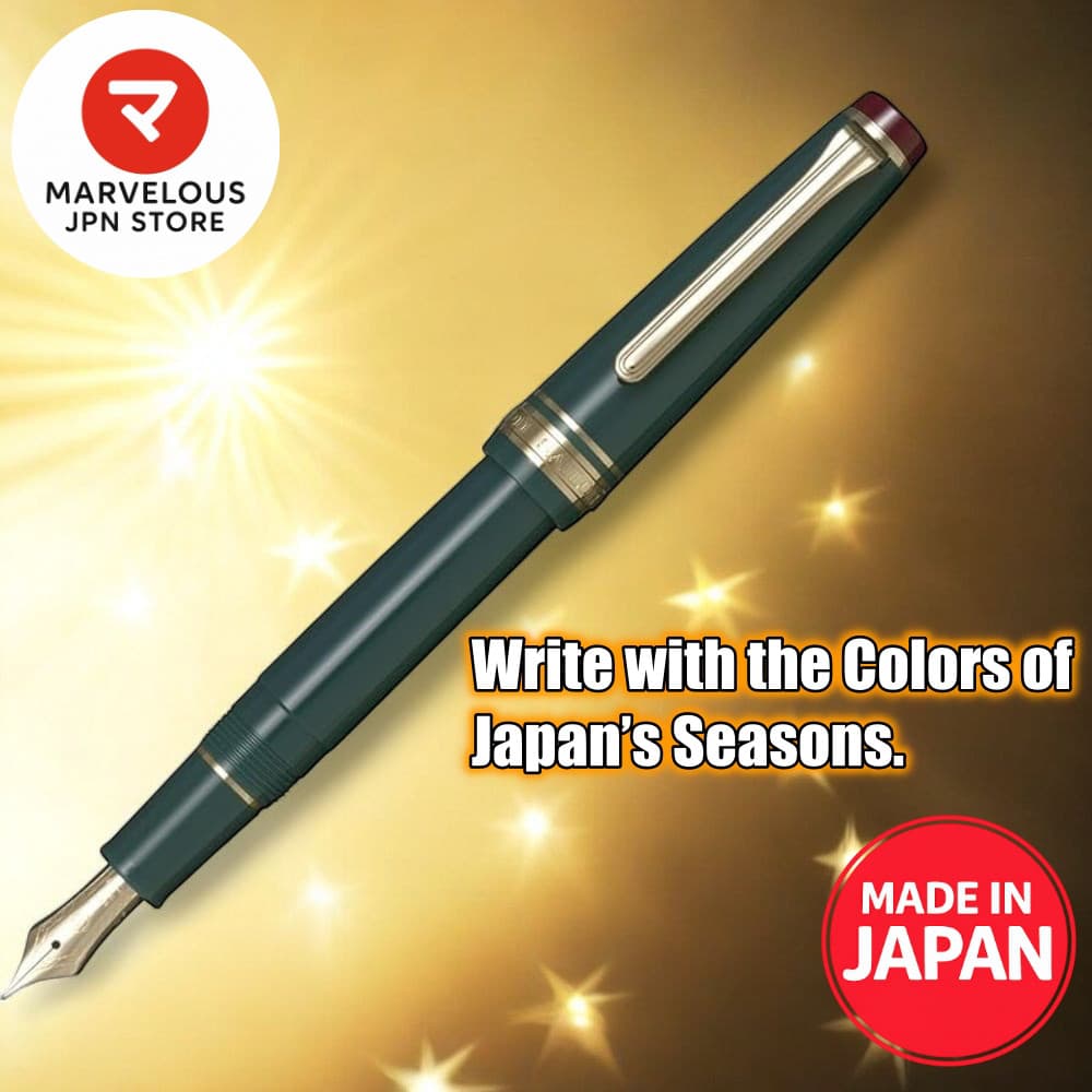 Caneta-tinteiro SAILOR SHIKIORI Kiji MF 14K com ponta de ouro feita no Japão 11-1231-304