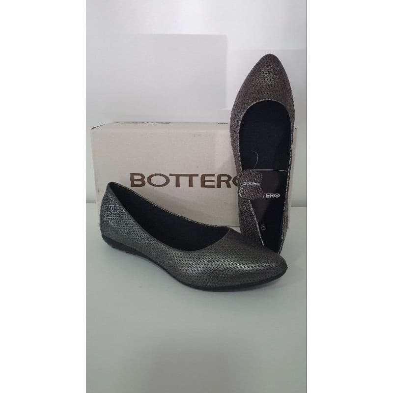 Bottero sapatilha couro metalizado feminina