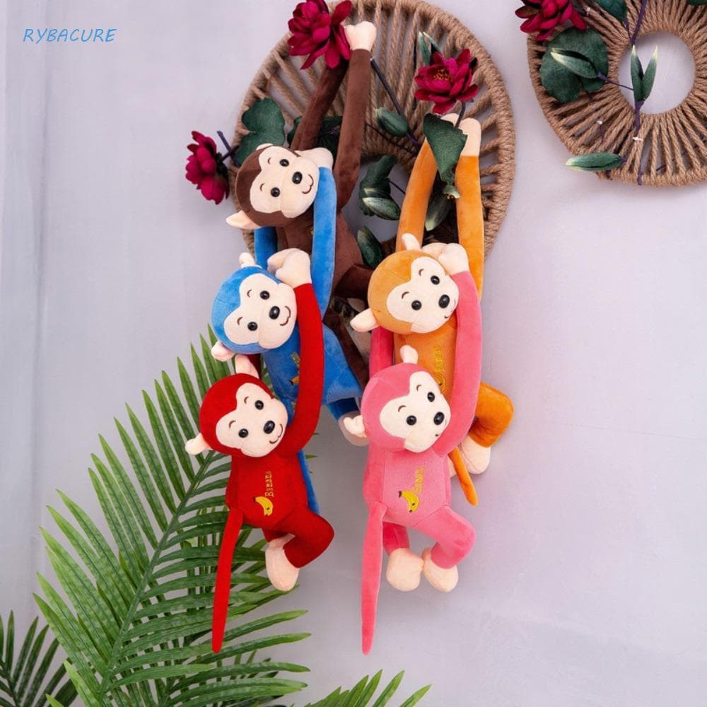 Boneca De Macaco De Braço Longo RYBACURE , Brinquedo De Pelúcia Pendurado Animal Macio , Cauda Bonito