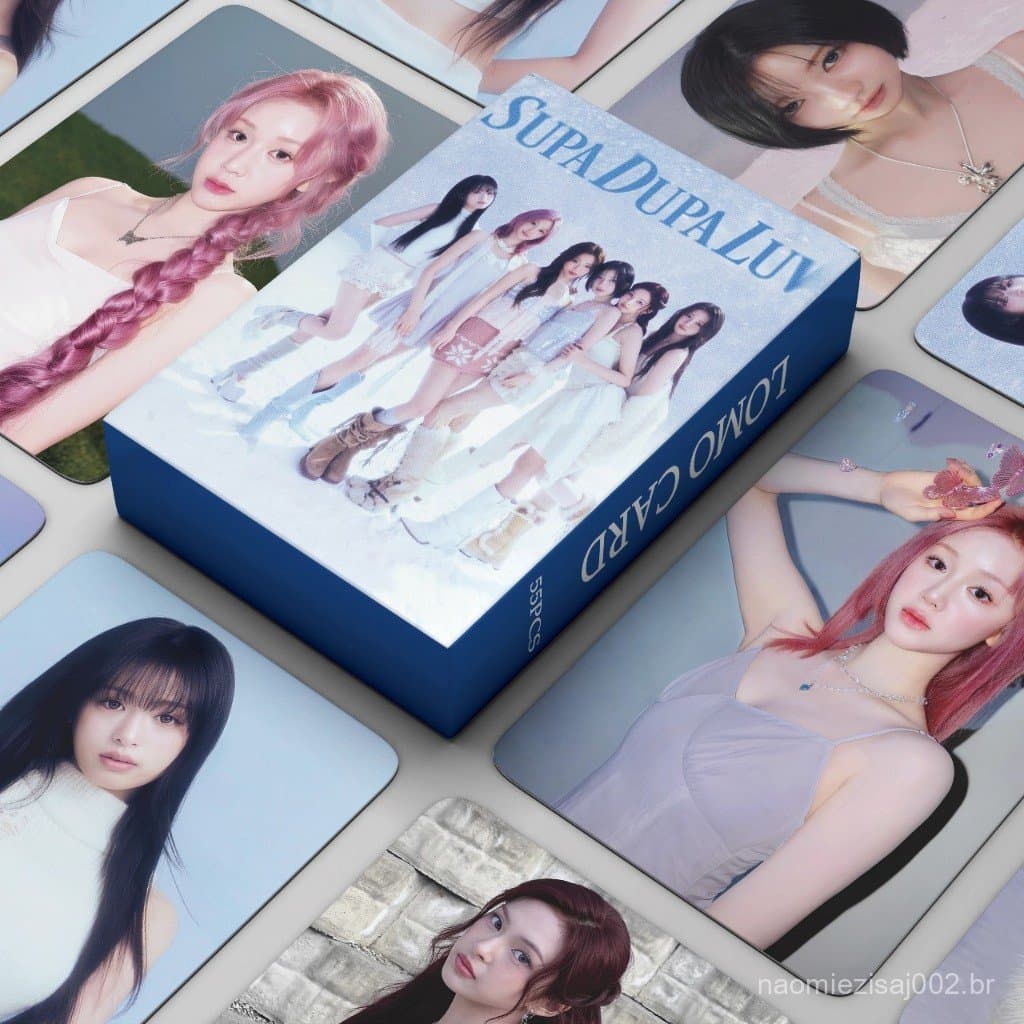 KPOP Cartões Fotográficos55pcs/box BABY MONSTER SUPA DUPA LUV LOMO Cartão De Coleção BABYMONSTER HARAM