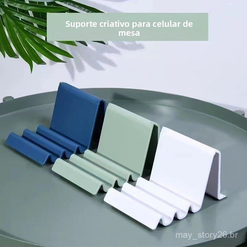 2026 Novo Suporte de Mesa para Celular em Forma de Onda, Muito Vendido, Adequado para Tablets e Smartphones, Suporte Cri