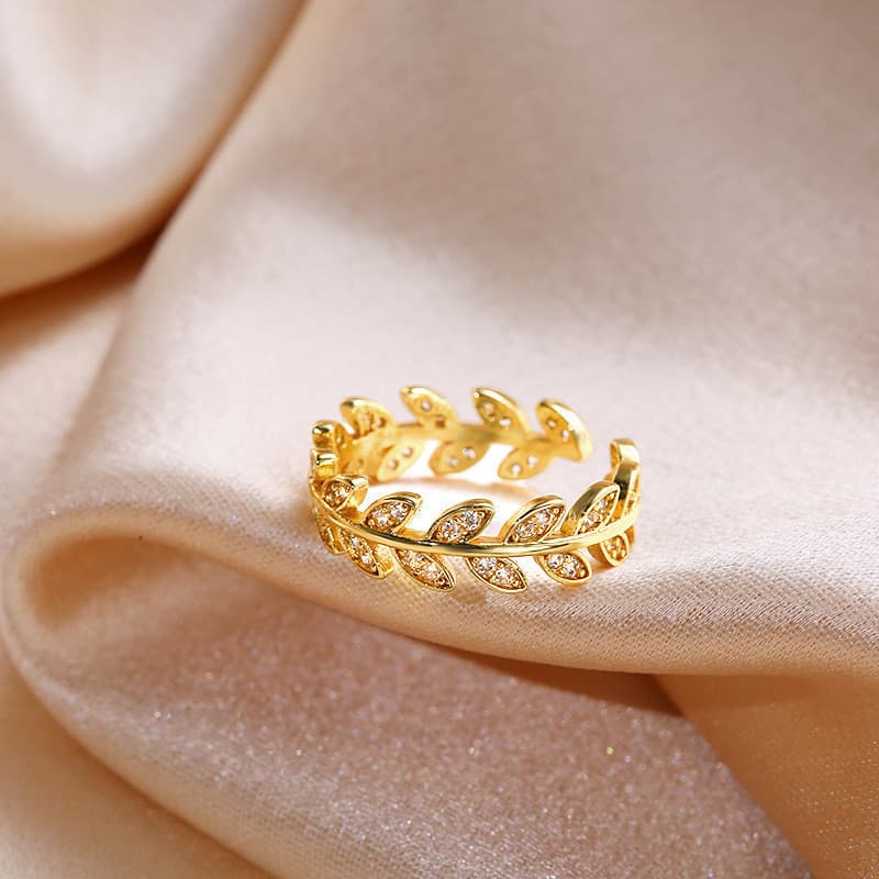 Versão coreana ins estilo zircão anel de diamante nicho Design anel de pérola