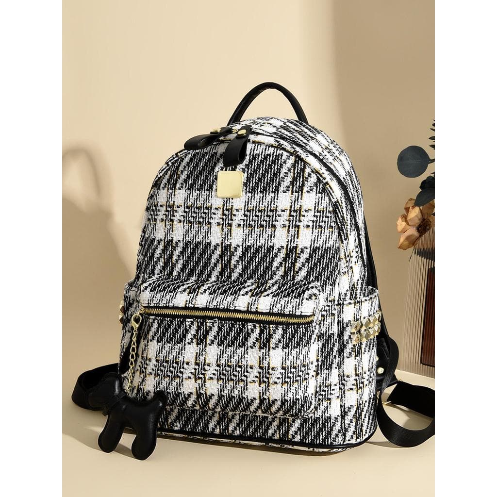 Muzi Street Fashion Mochila Feminina 2026 Novo Estilo Senhoras Mochila Grande Capacidade Casual Commuter Design Bolsa de