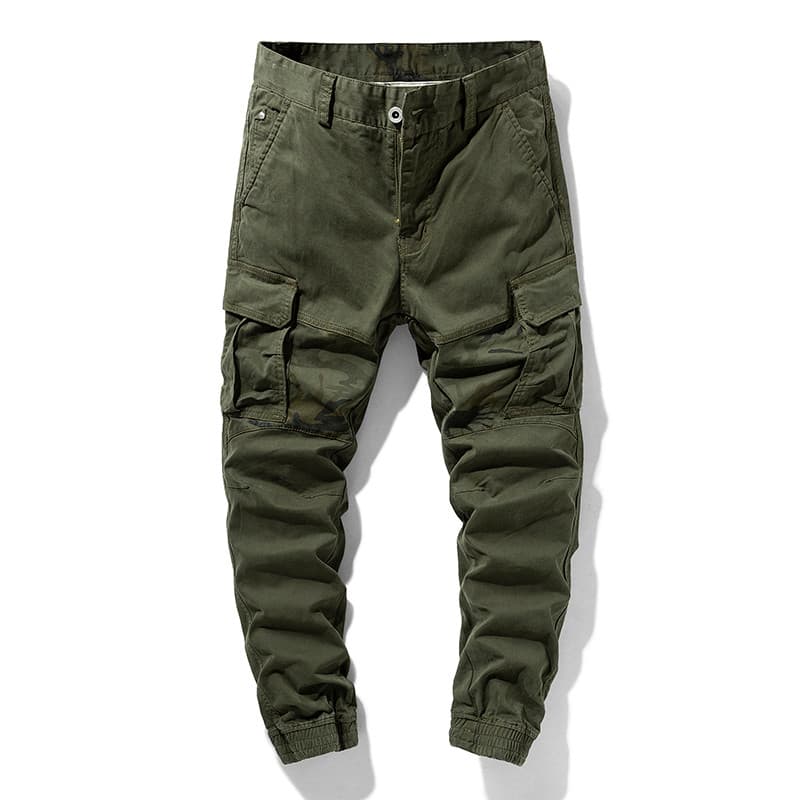 Calças esportivas casuais CEO Calças masculinas com vários bolsos Macacões masculinos Street Wear Tie-up Slim-fit All-ma