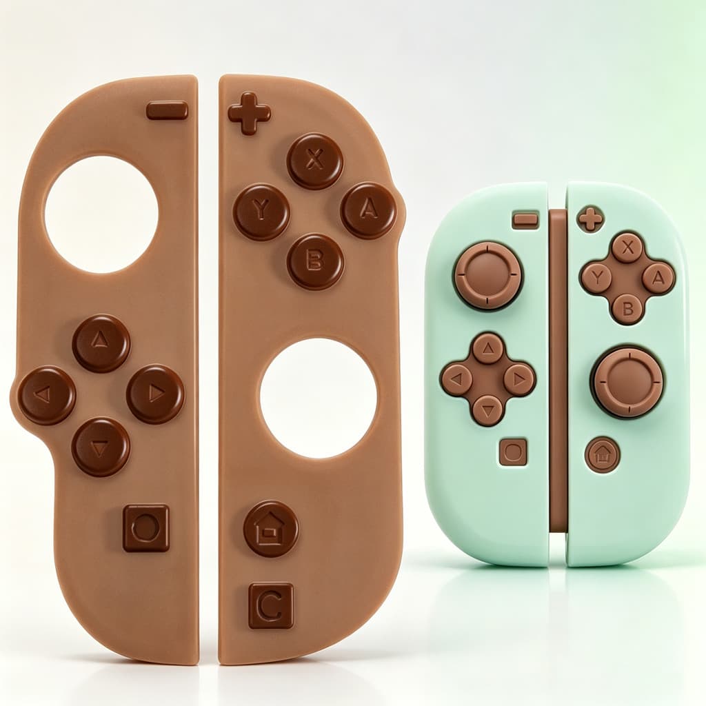 Almofada Protetora De Silicone Joy-Con Switch 2 , Capa De Botão Macio Antiderrapante Antipoeira Com Punhos De Polegar An