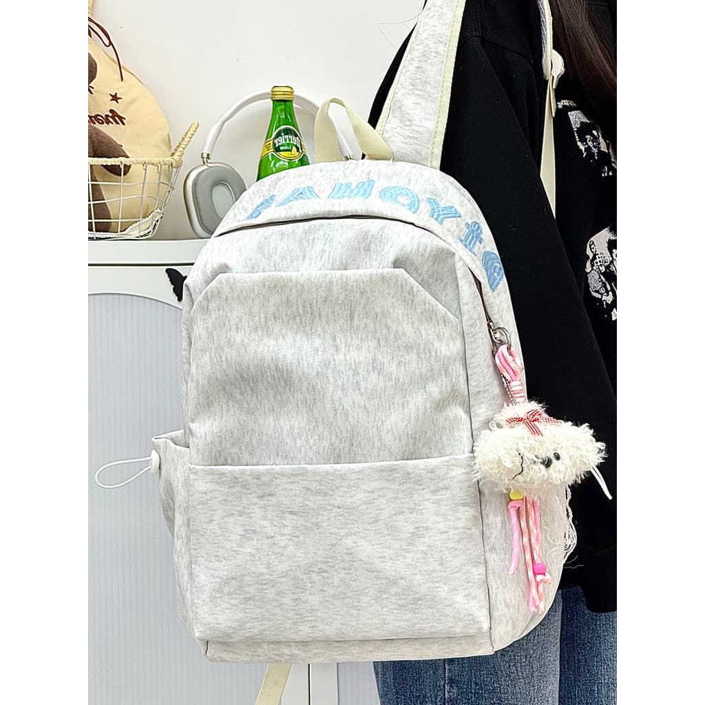 Casual simples mochila feminina estudantes universitários grande capacidade All-Match viagem mochila do ensino médio ver