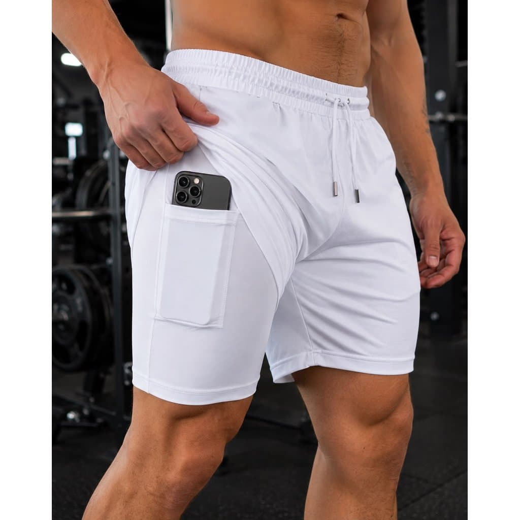 Bermuda Masculina Dry Fit Para Corrida Academia Treino CrossFit Lançamento Confortável Promoção