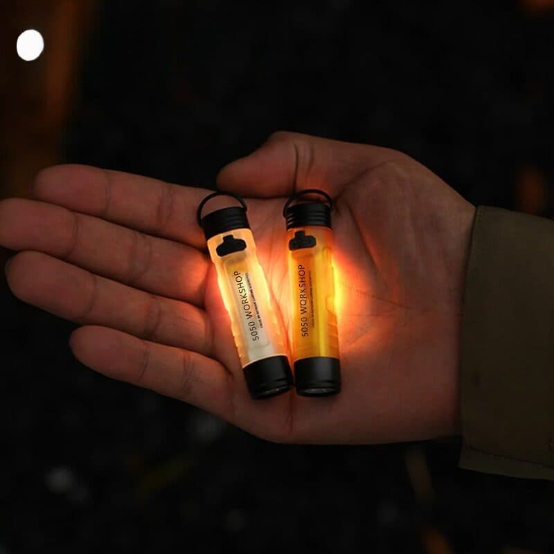 Japonês ao ar livre Mini lanterna acampamento atmosfera de emergência luz da noite chapéu pesca clipe luz montanhismo il