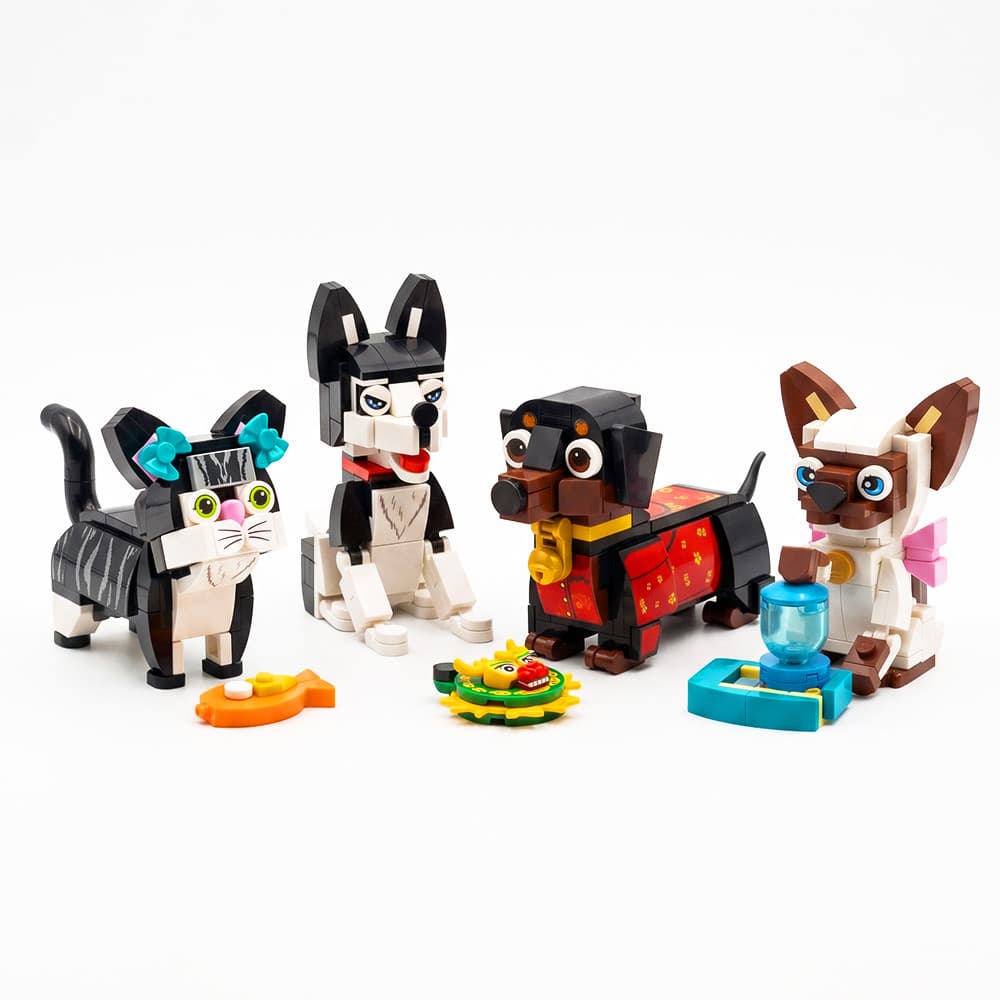 Miniatura PetParty - Blocos de Montar Colecionáveis