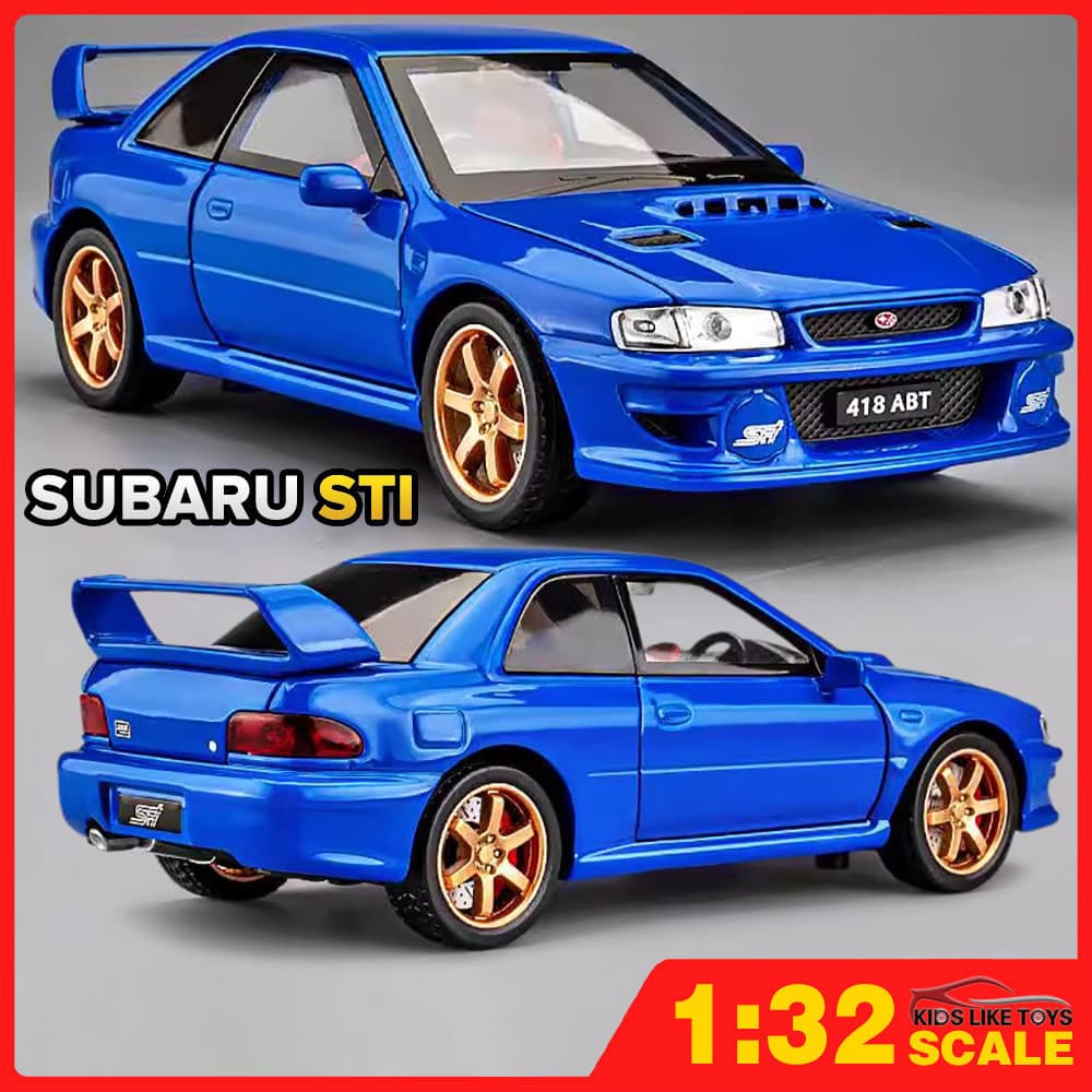 KLT 1 : 32 Subaru Impreza STi Diecast Modelo Carro Liga Carros Brinquedos Coleção Presente Para Crianças Menino Menina