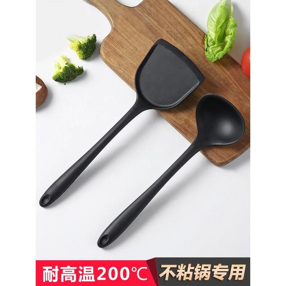 Pote produção Wow espátula de goma doméstico Silicone colher de cabo longo colher de sopa pudim espátula de borracha par