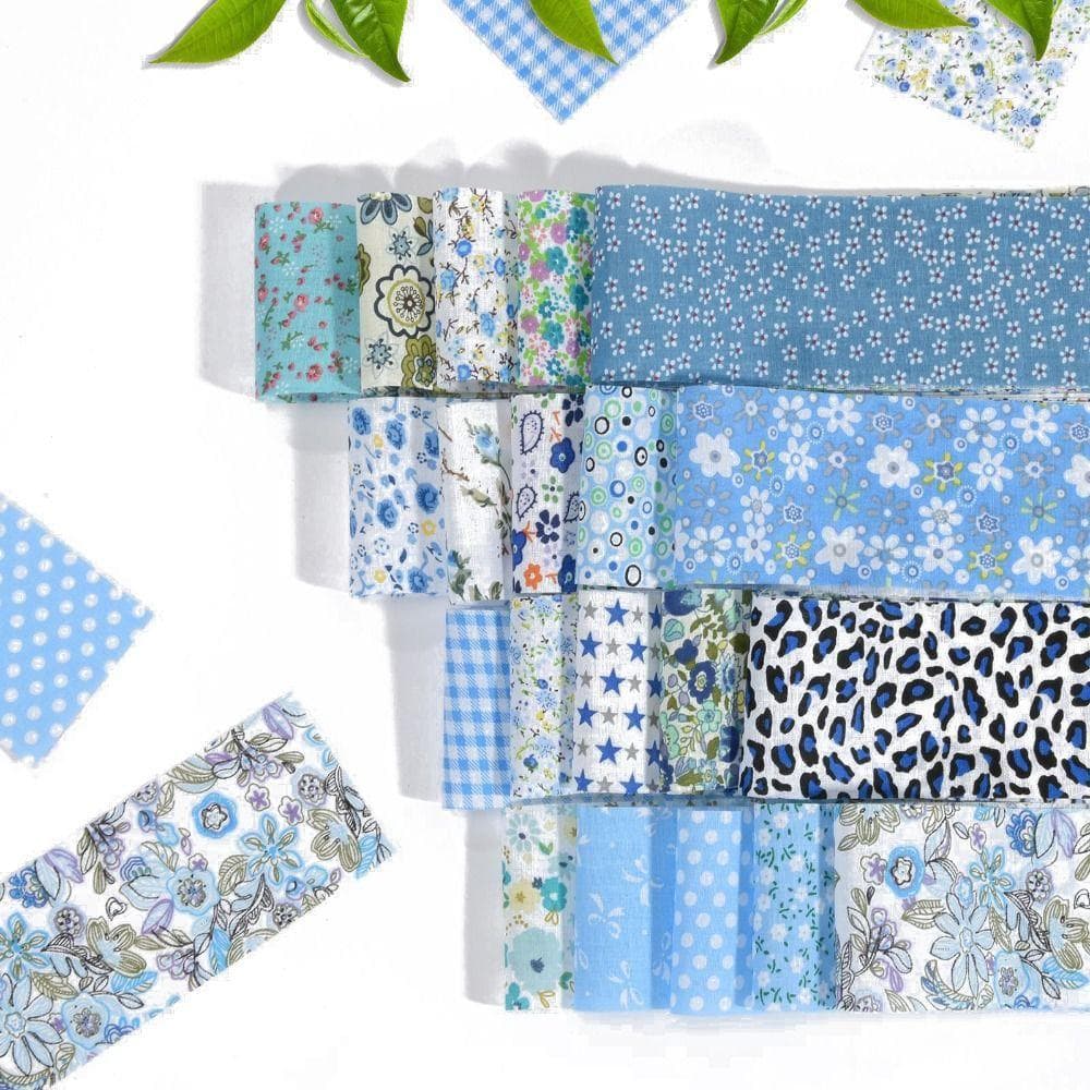 40 Peças De Tecido De Algodão Floral , Tiras De Acolchoamento , Retalhos DIY Material De Costura De Rolo De Gela