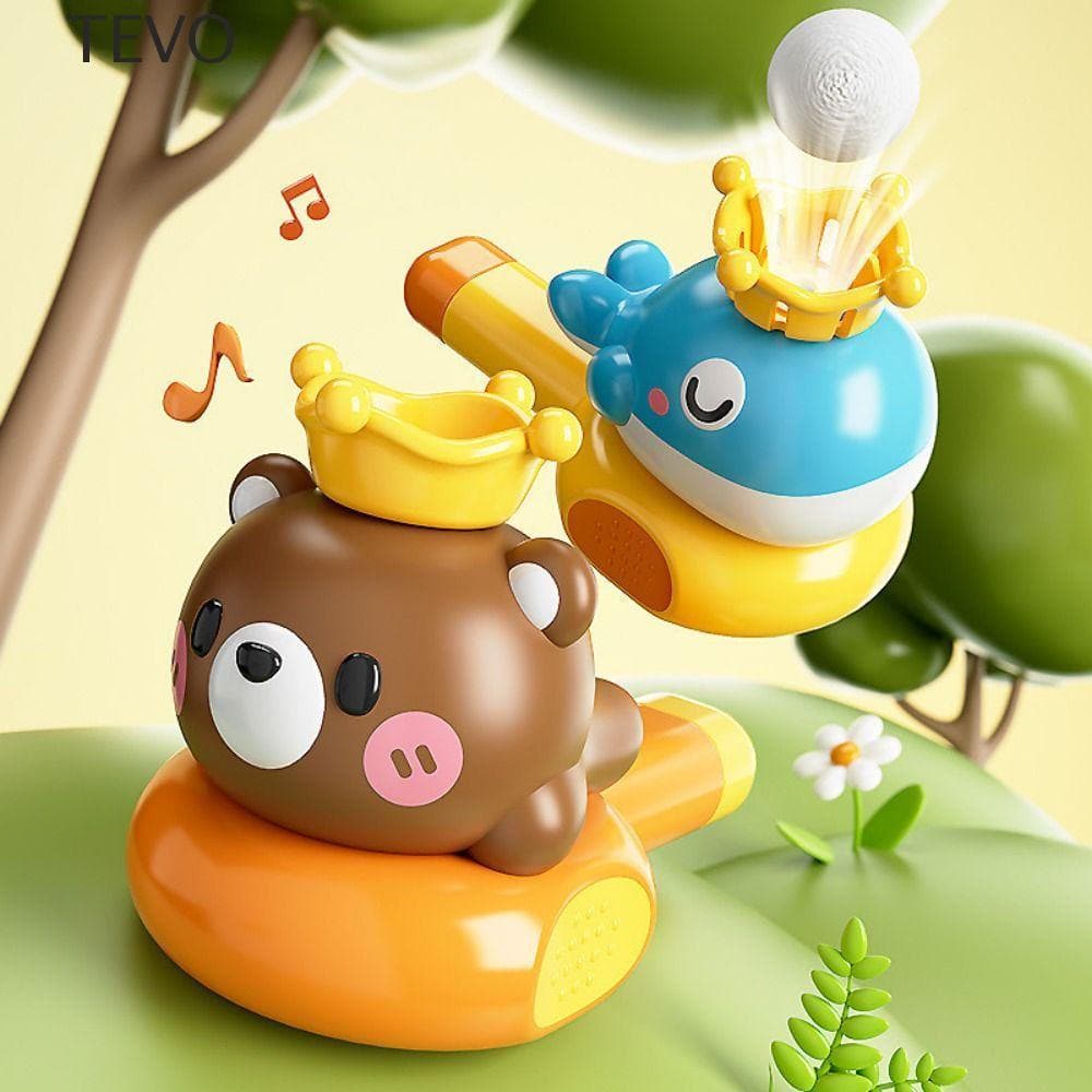 Brinquedo De Sopro De Bola Flutuante TEVO , Apito 2 Em 1 Soprando Música Trompete Brinquedos , Bolas De Tubo